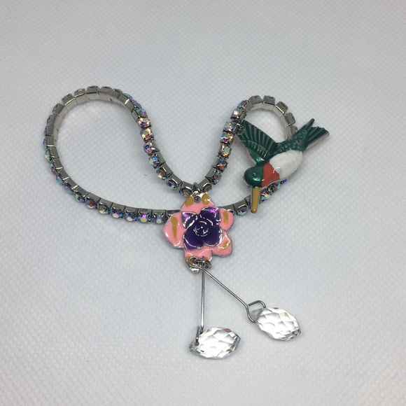 *HP!* New in Box Hummingbird Rhinestone Charm Anklet - Picture 5 of 8